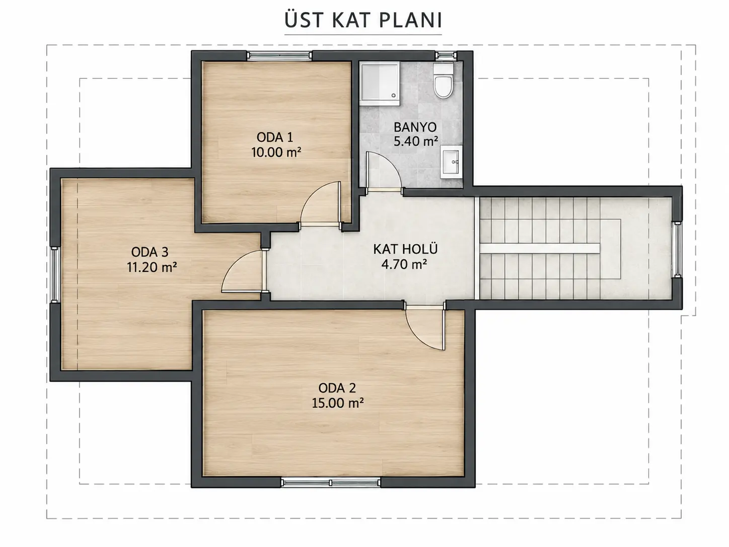 SMART 160 üst kat konsept planı