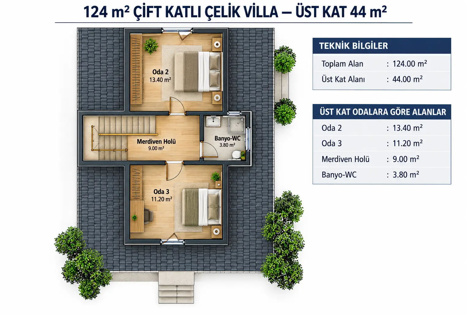SMART 124 LÜKS VİLLA floor plan 2