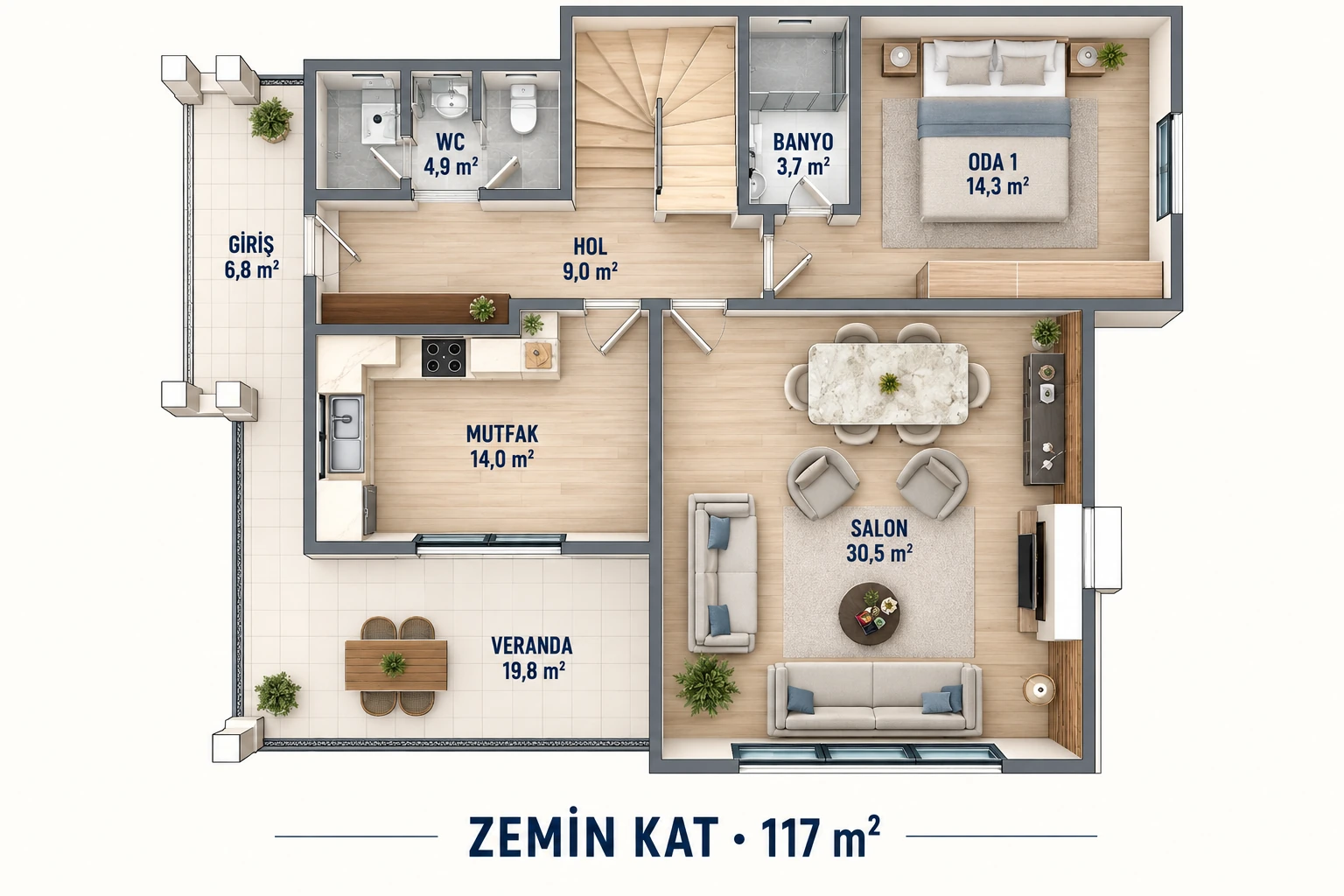 SMART 190 İNCİ floor plan 1