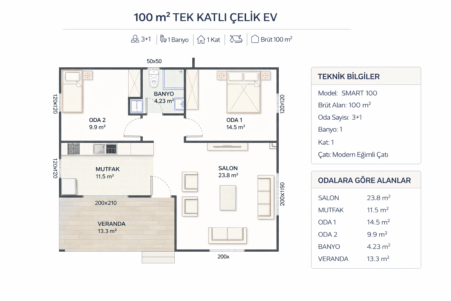 SMART 100 FAMILY floor plan 1